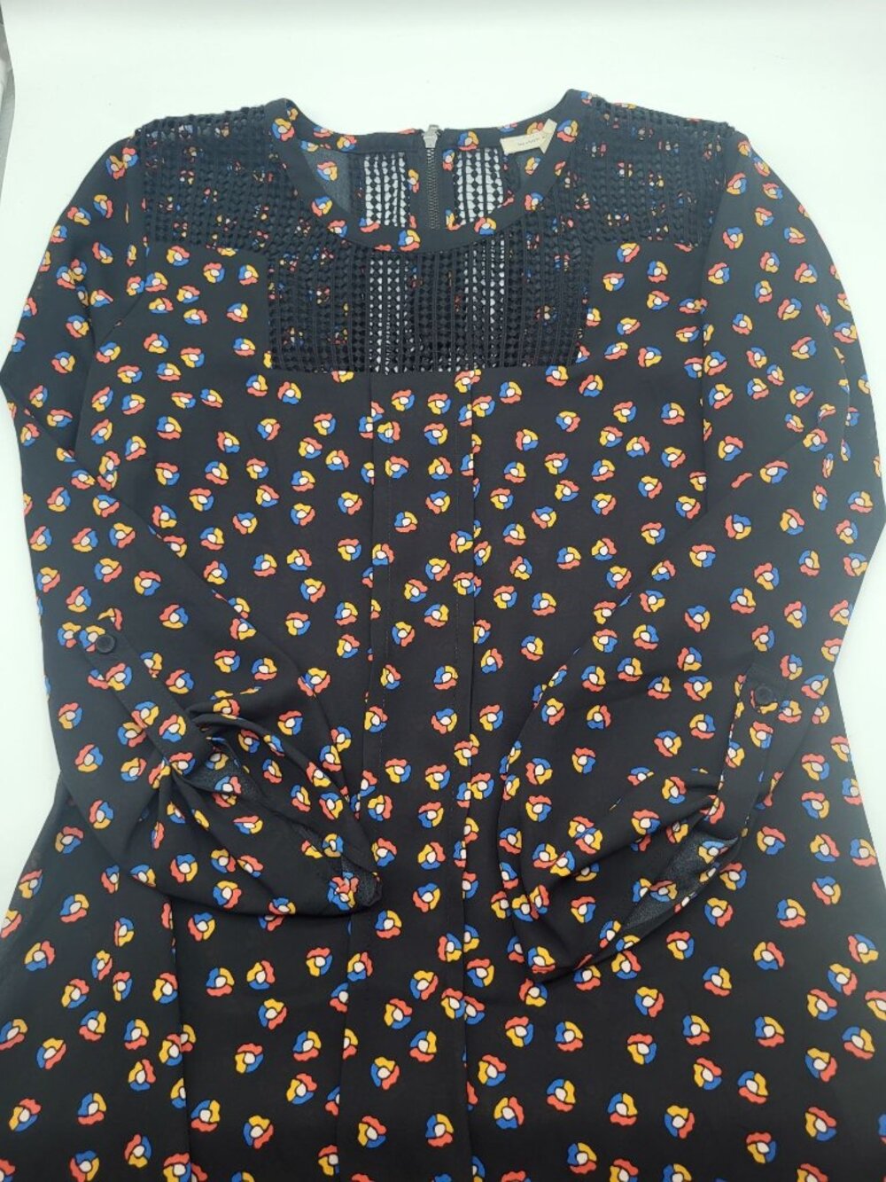 Anthropologie Meadow Rue Womens Small Tunic Dress Ditsy Floral Preppy Boho - Picture 8 of 8
